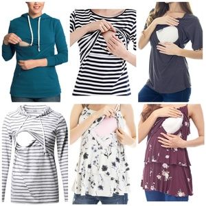 LOT of nursing tops LARGE EUC